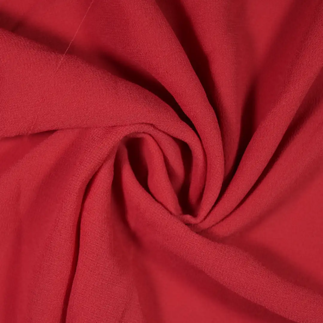 China Fabric for Shirt,Skirt,Ruffle Tier Mini Skirt,Tier Midi Shirt Dress Chiffon Synthetic Woven Fabric Polyester Red color buy from China wholesaler bulk order at wholesale price free worldwide shipping Alibaba