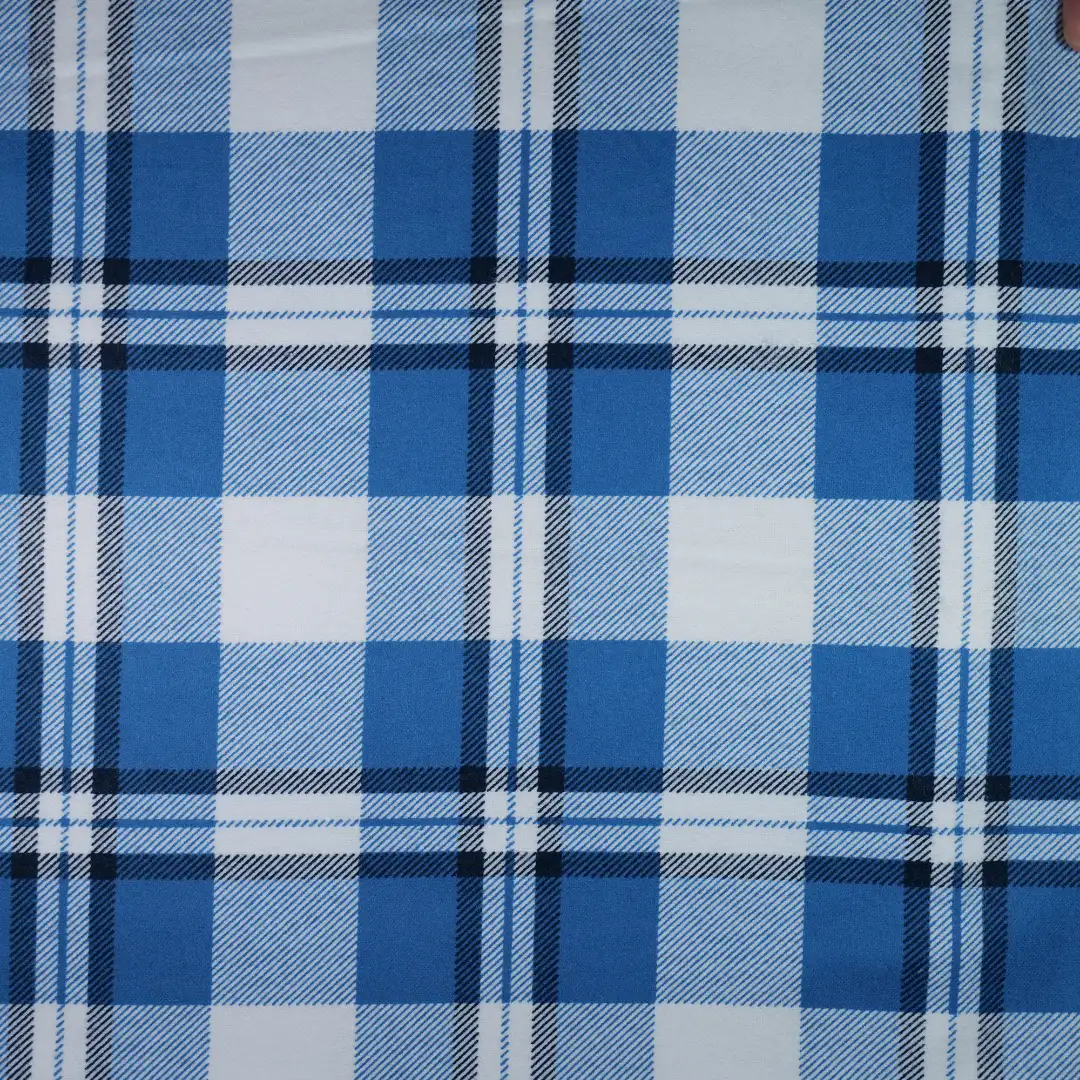 China Fabric for Shirt,Shirt Long Sleeve Button ,Shirt Long Sleeve Zipper ,Shirt Half Sleeve Button ,Lace-Up V-Neck Crop Top Yarn Dyed Check Natural Woven Fabric Cotton Blue color buy from China wholesaler bulk order at wholesale price free worldwide shipping Alibaba