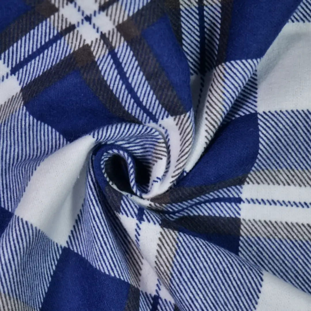 China Fabric for Shirt,Crop Top,Shirt Long Sleeve Button ,Loungewear Yarn Dyed Check Natural Woven Fabric Cotton Navy color buy from China wholesaler bulk order at wholesale price free worldwide shipping Alibaba