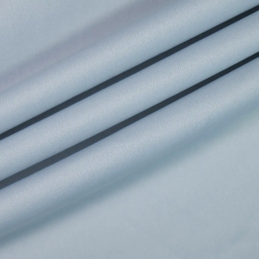 China Fabric for Interlining Single Jersey Knit Fabric Polyester Blue color buy from China wholesaler bulk order at wholesale price free worldwide shipping Alibaba