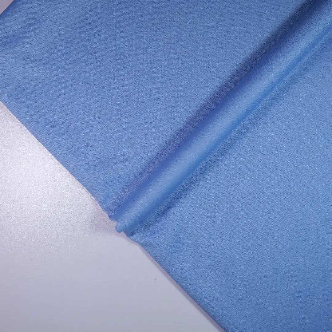 China Fabric for Interlining Single Jersey Knit Fabric Polyester Blue color buy from China wholesaler bulk order at wholesale price free worldwide shipping Alibaba