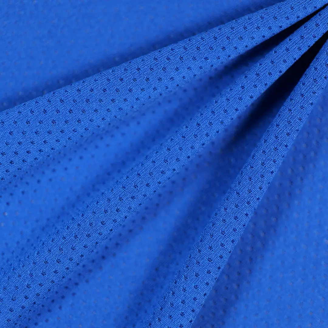 China Fabric for T-Shirt,Yoga Clothes Sequined Mesh Fabric Knit Fabric Polyester blue color buy from China wholesaler bulk order at wholesale price free worldwide shipping Alibaba