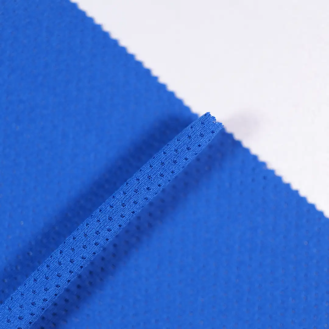 China Fabric for T-Shirt,Yoga Clothes Sequined Mesh Fabric Knit Fabric Polyester blue color buy from China wholesaler bulk order at wholesale price free worldwide shipping Alibaba