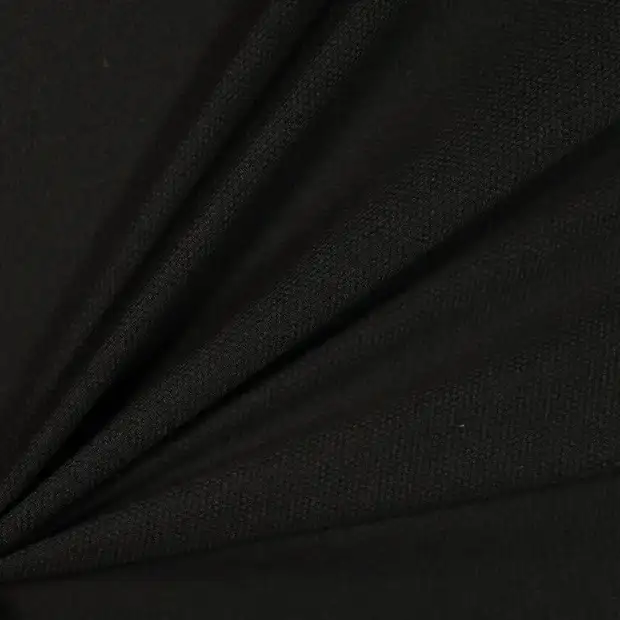 China Fabric for T-Shirt,Skirt Jacquard Knit Fabric Polyester Spandex black color buy from China wholesaler bulk order at wholesale price free worldwide shipping Alibaba