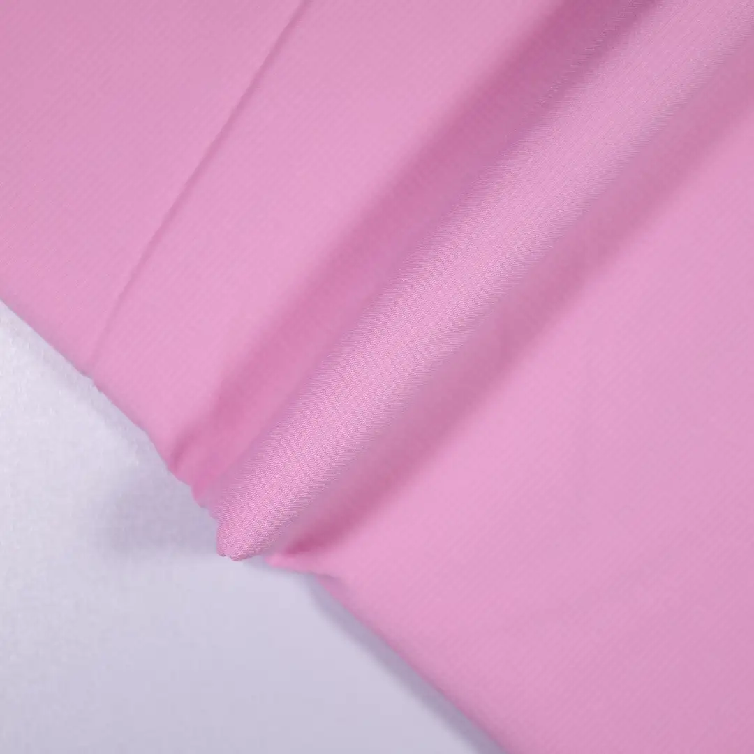 China Fabric for Skirt,Shirt Half Sleeve Button ,Shirt Half Sleeve Zipper ,Dresses (Cardigan Open) ,Short Sleeve Cardigan and Mini Skirt Set ,Backless Beach Dress Cotton Plain Natural Woven Fabric Polyester Bamboo Elastane pink color buy from China wholesaler bulk order at wholesale price free worldwide shipping Alibaba