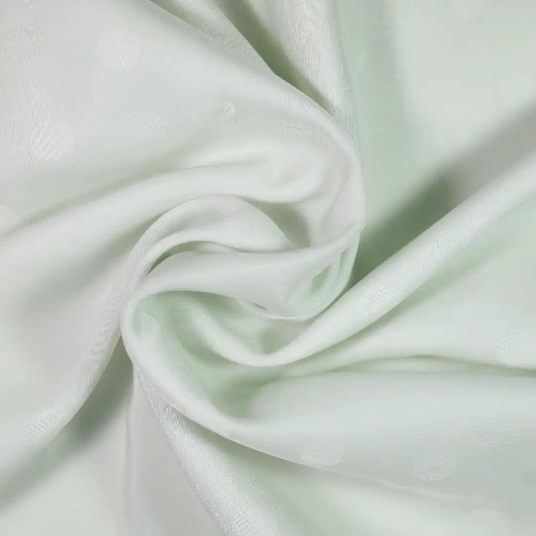 China Fabric for Blouse,Skirt,Dresses (Pullover) ,Short Sleeve Cardigan and Mini Skirt Set ,Gathered Strappy Mini Dress Jacquard Natural Woven Fabric Nylon Viscose Tencel green color buy from China wholesaler bulk order at wholesale price free worldwide shipping Alibaba