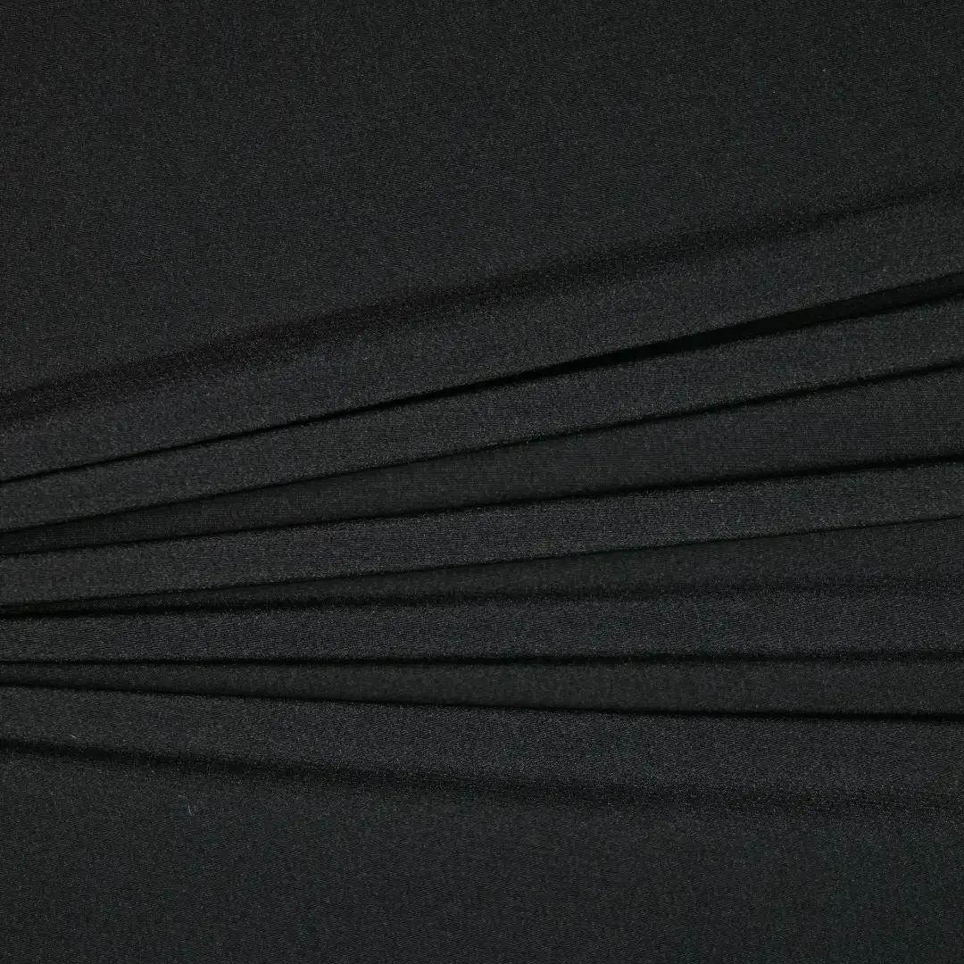 China Fabric for Wide Leg Trousers,Strap Midi Dress Twill Woven Blended Fabric Polyester Spandex black color buy from China wholesaler bulk order at wholesale price free worldwide shipping Alibaba