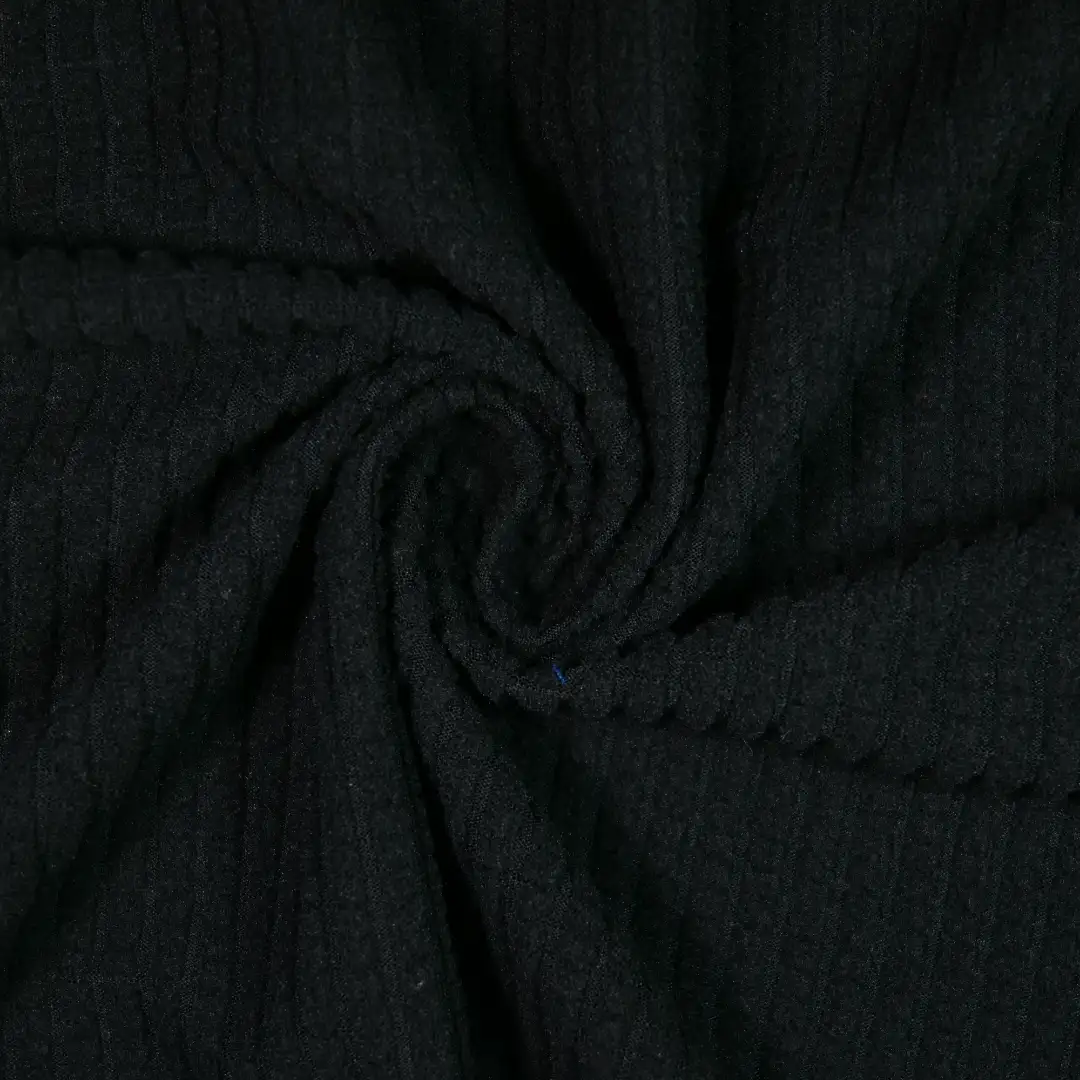China Fabric for T-Shirt,Skirt  Jacquard Knit Fabric Polyester Spandex black color buy from China wholesaler bulk order at wholesale price free worldwide shipping Alibaba