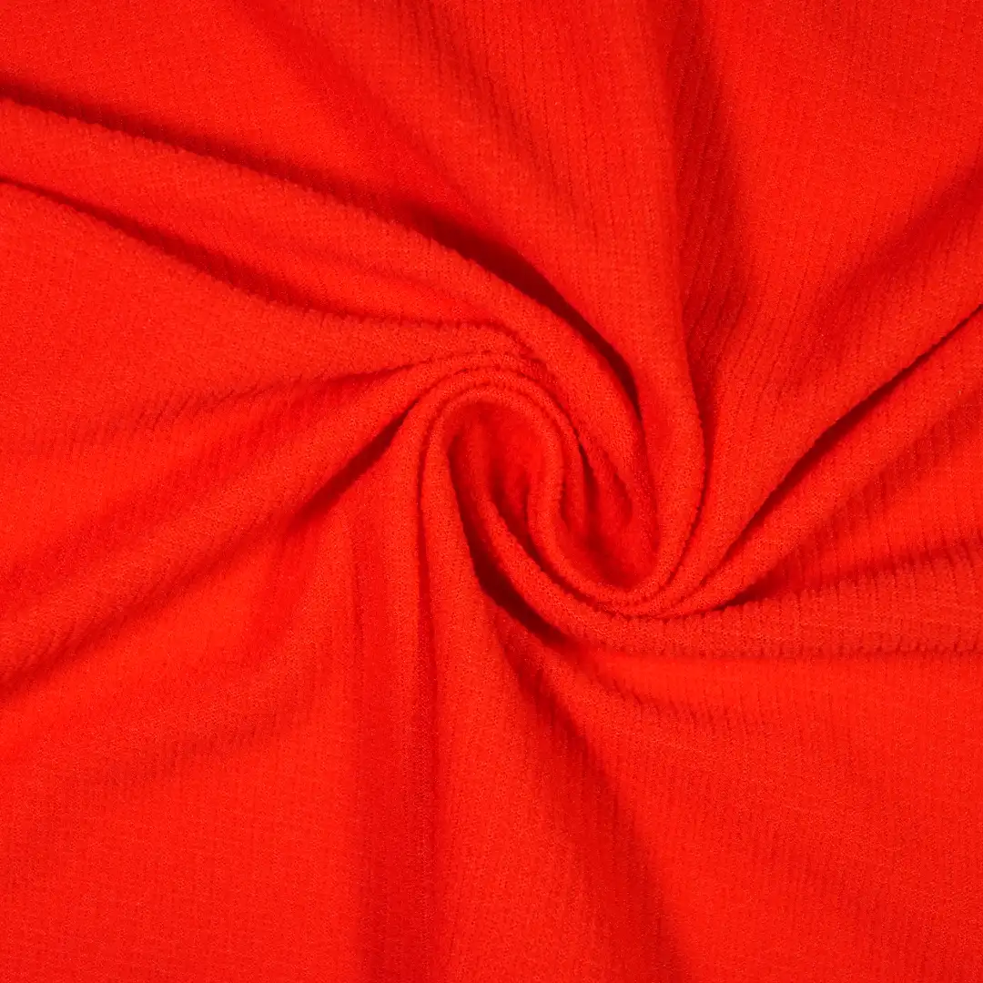 China Fabric for T-Shirt Four Stretch Polyester Woven Fabric Synthetic Woven Fabric Polyester red color buy from China wholesaler bulk order at wholesale price free worldwide shipping Alibaba