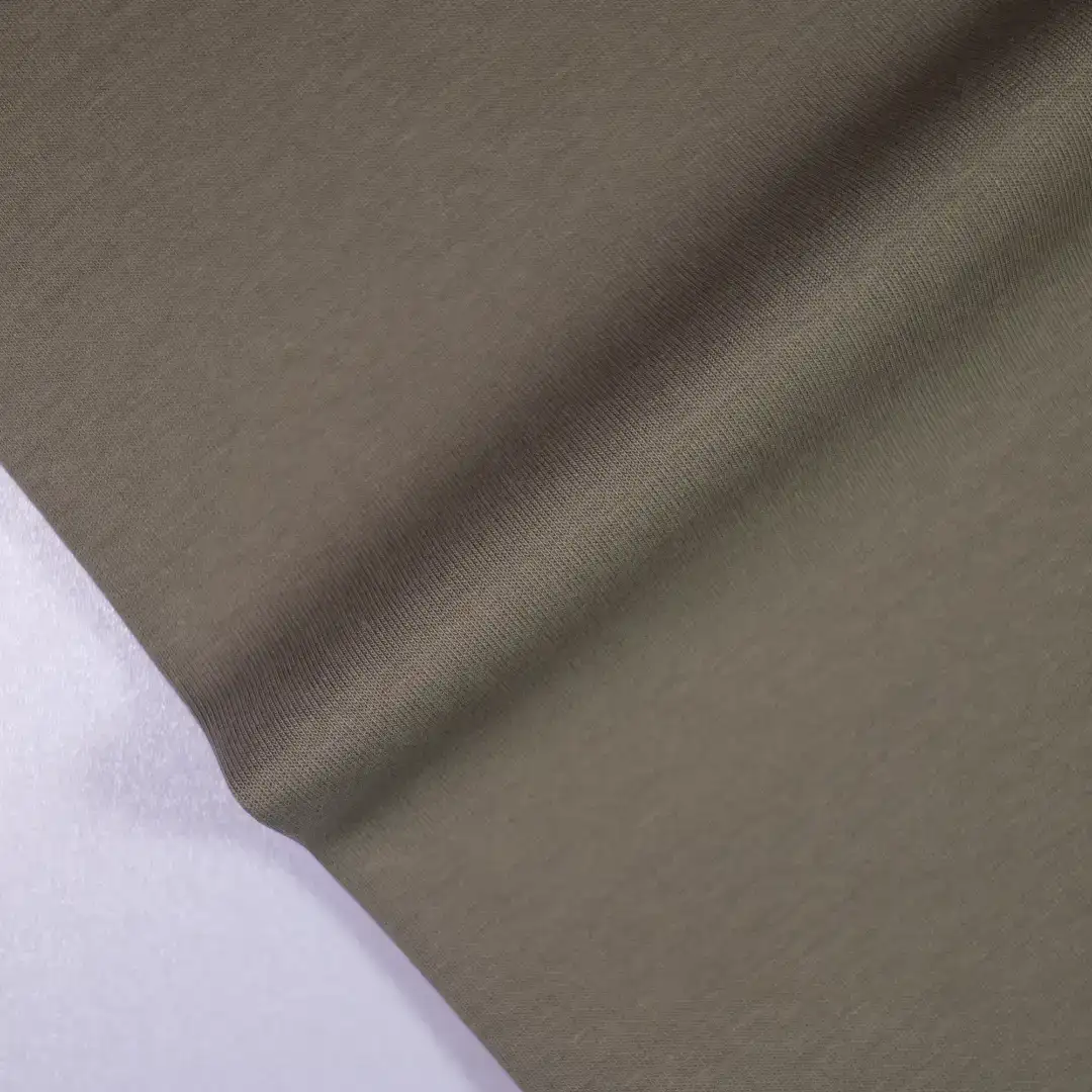 China Fabric for Trench Coat,Overcoat,Sweatshirt,Chino Rib Knit Fabric Cotton Polyester Spandex dark green color buy from China wholesaler bulk order at wholesale price free worldwide shipping Alibaba