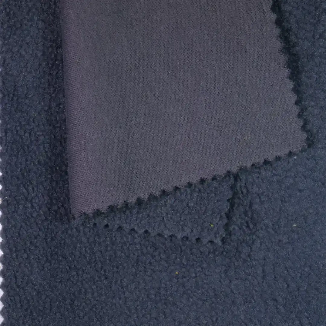 China Fabric for Overcoat,Sweatshirt,Kids Doll Collar A-Line Short Coat Polar Fleece Knit Fabric Polyester Cotton dark color buy from China wholesaler bulk order at wholesale price free worldwide shipping Alibaba