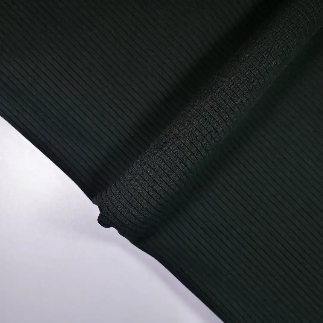 China Fabric for Skirt ,Wide Leg Trousers,Tank Midi Dress Ottoman Knit Fabric Polyester Elastane black color buy from China wholesaler bulk order at wholesale price free worldwide shipping Alibaba