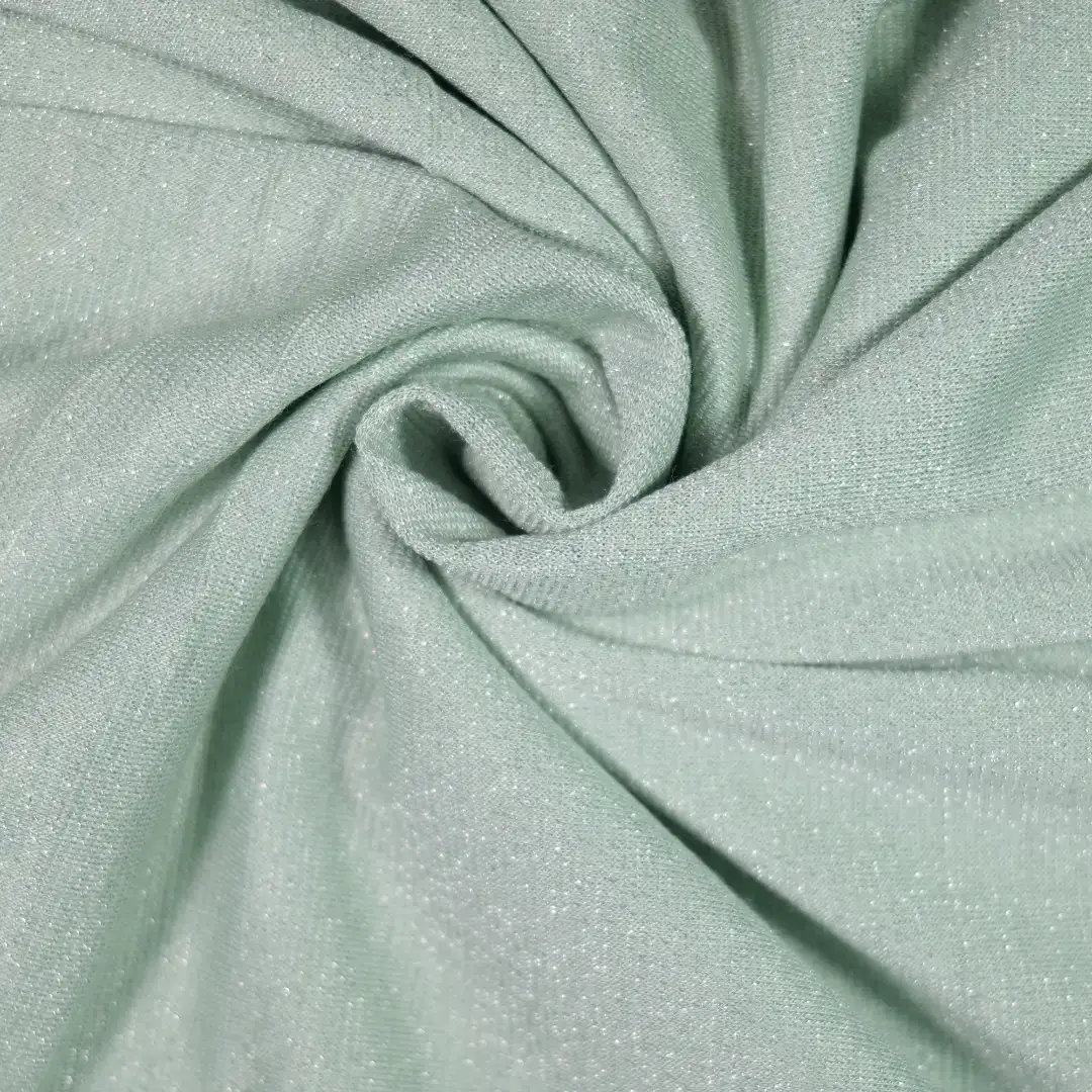 China Fabric for Skirt ,Strap Midi Dress,Tank Midi Dress Single Jersey Knit Fabric Rayon Spandex METALLIC GOLD Cyan color buy from China wholesaler bulk order at wholesale price free worldwide shipping Alibaba