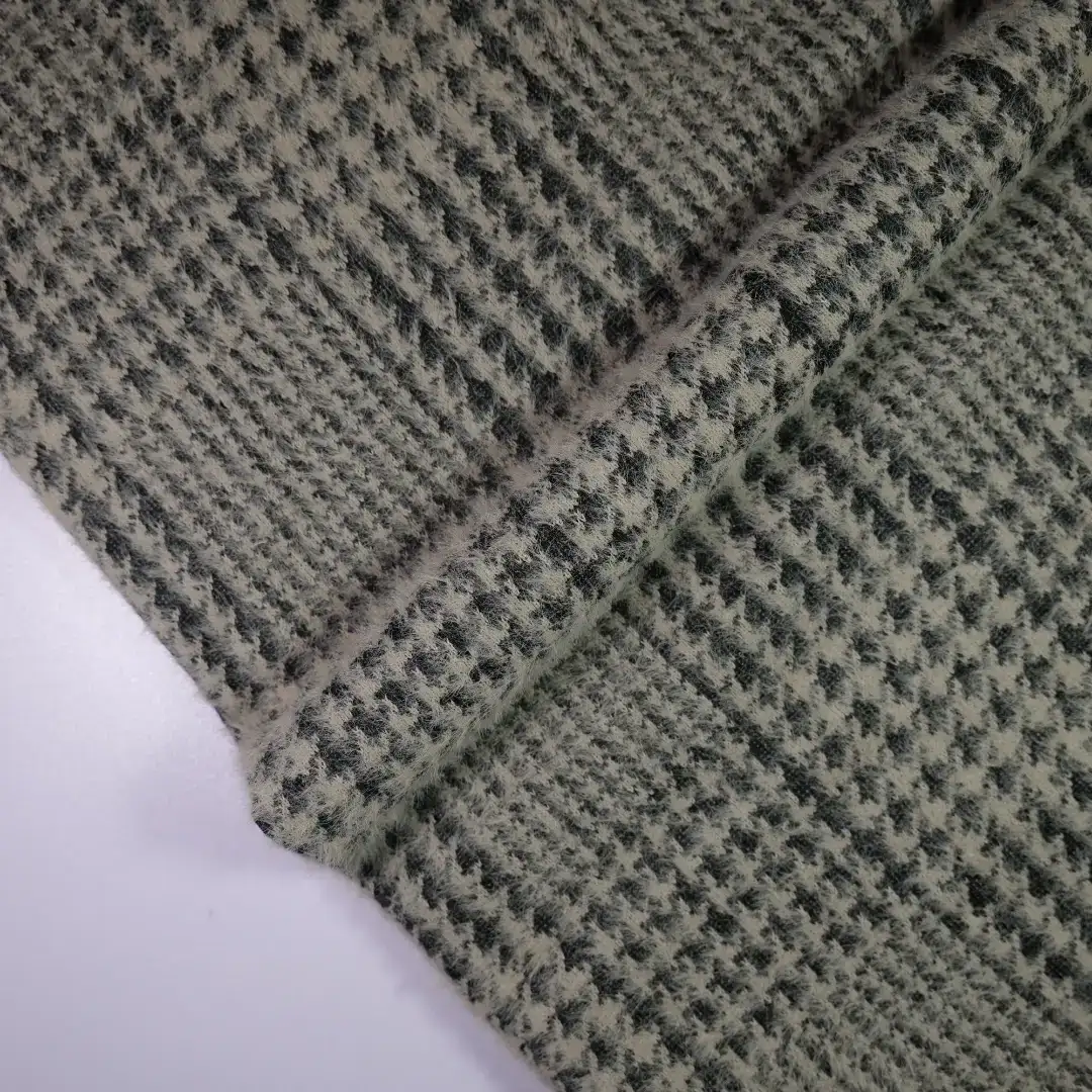 China Fabric for Round Neck Pullover ,Crop Top Pullover ,Sweatshirt Chanel-Style Fabric Woolen Nylon Polyester grey color buy from China wholesaler bulk order at wholesale price free worldwide shipping Alibaba