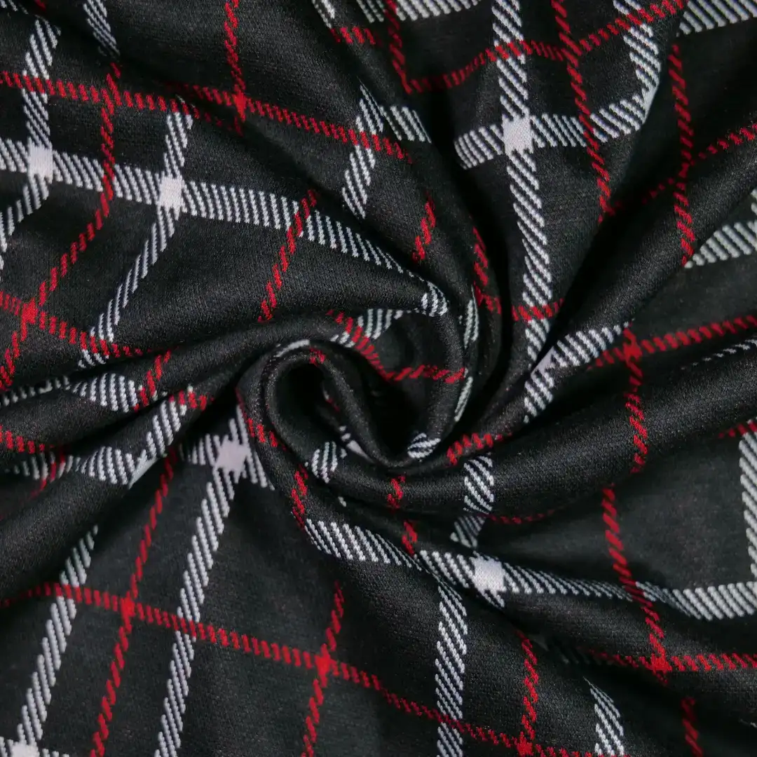 China Fabric for Jackets,Hoodie Yarn-dyed fabric Knit Fabric Rayon Spandex Polyester black color buy from China wholesaler bulk order at wholesale price free worldwide shipping Alibaba
