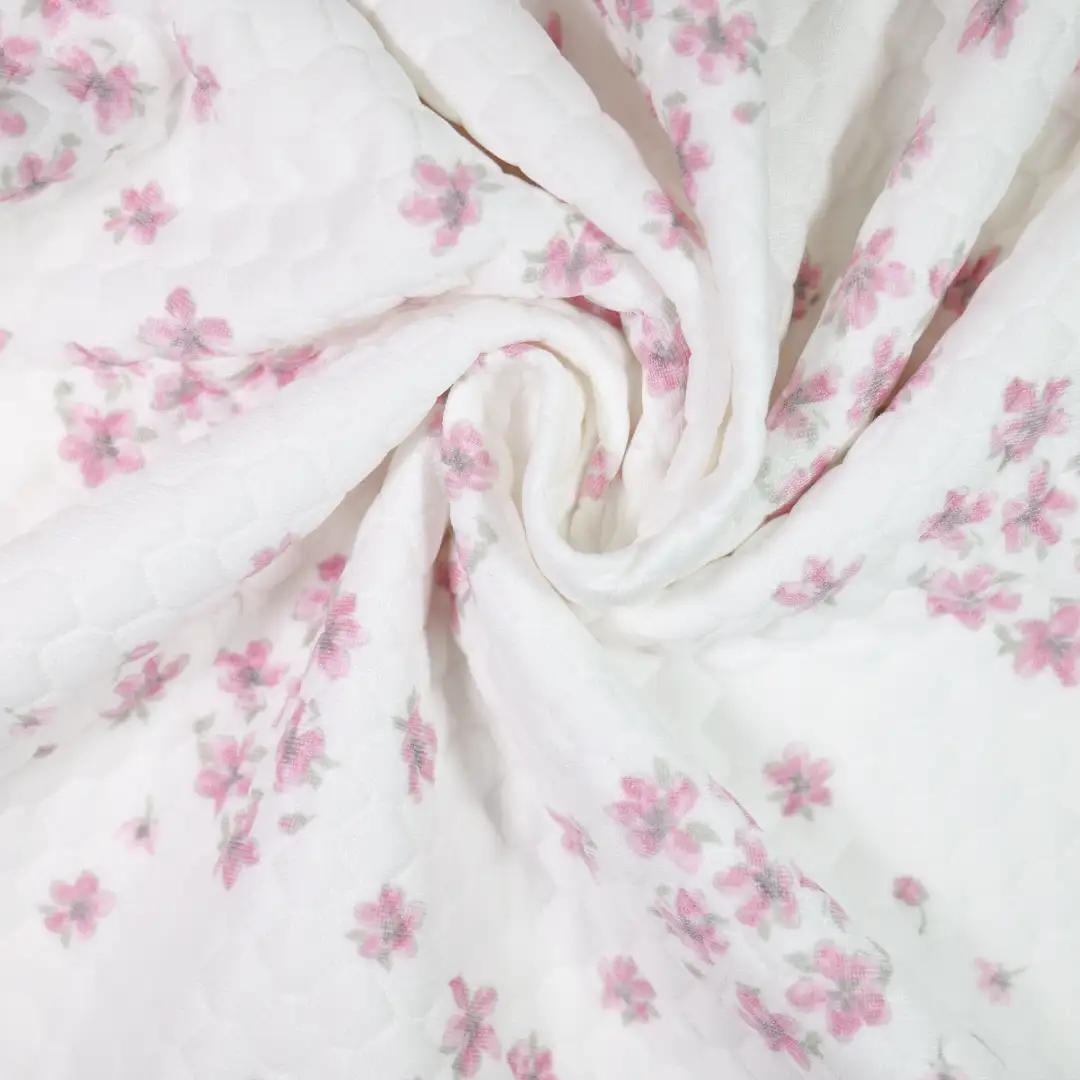 China Fabric for Hoodie,Open Cardigan ,Kids V-Neck Cardigan  Waffle Knit Fabric Polyester Spandex green color buy from China wholesaler bulk order at wholesale price free worldwide shipping Alibaba