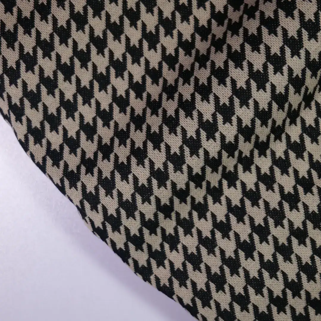 China Fabric for Sweatshirt,Kids Peter Pan Collar Sleeveless Sweatshirt,Tank Midi Dress Jacquard Knit Fabric Rayon Spandex Polyester black color buy from China wholesaler bulk order at wholesale price free worldwide shipping Alibaba