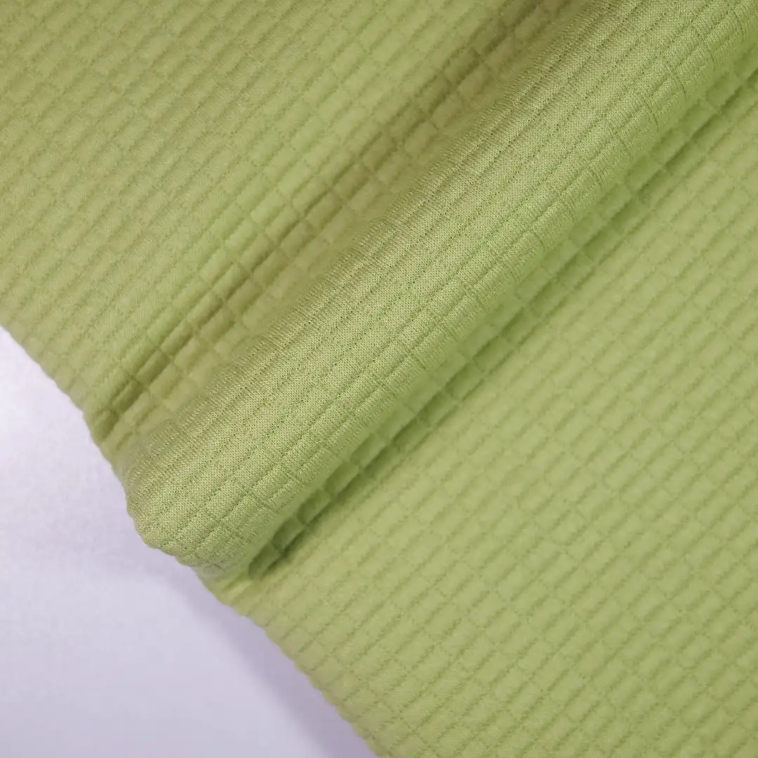 China Fabric for Hoodie,Hoodie  ,Long Sleeve Base Layer Top Waffle Knit Fabric Polyester Spandex green color buy from China wholesaler bulk order at wholesale price free worldwide shipping Alibaba