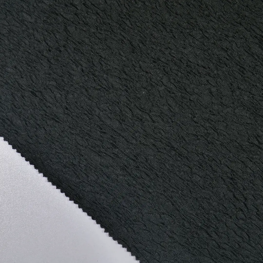 China Fabric for T-Shirt,Shorts,Tank Midi Dress Crepe Knit Fabric Rayon Spandex Polyester black color buy from China wholesaler bulk order at wholesale price free worldwide shipping Alibaba