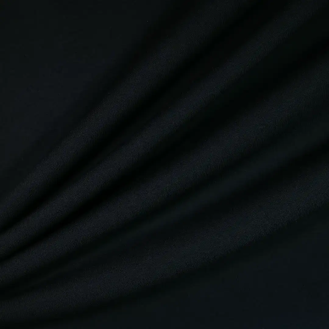 China Fabric for Jackets,T-shirt  Four-way Stretch (Bi-Stretch) Knit Fabric Cotton Polyester Spandex black color buy from China wholesaler bulk order at wholesale price free worldwide shipping Alibaba