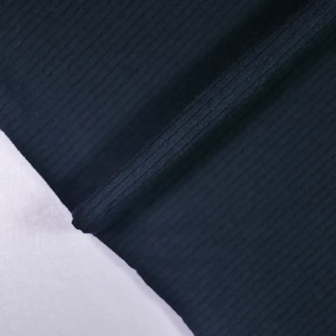China Fabric for T-Shirt,Strap Midi Dress Rib Knit Fabric BCI Cotton Spandex Other black color buy from China wholesaler bulk order at wholesale price free worldwide shipping Alibaba