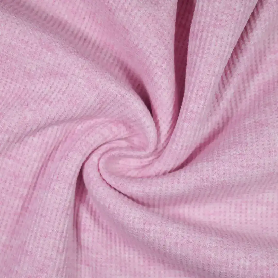 China Fabric for T-Shirt,Strap Midi Dress Waffle Knit Fabric Cotton Spandex pink color buy from China wholesaler bulk order at wholesale price free worldwide shipping Alibaba