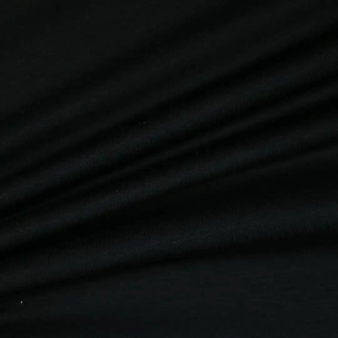 China Fabric for T-Shirt,Strap Midi Dress Rib Knit Fabric Cotton Spandex black color buy from China wholesaler bulk order at wholesale price free worldwide shipping Alibaba