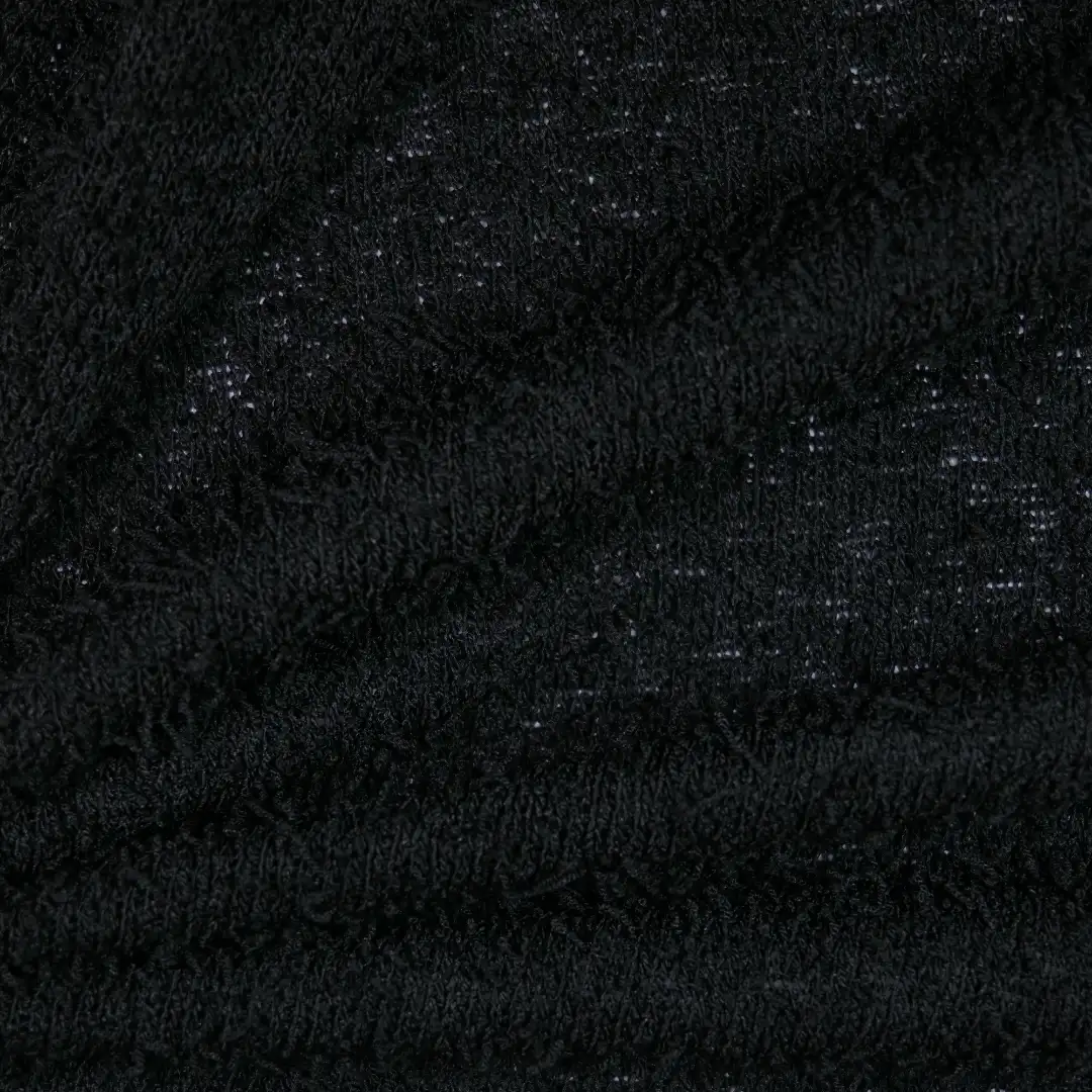 China Fabric for Crew Neck Pullover ,Open Waistcoat,Tank Midi Dress,Tank Wrap Midi Dress Jacquard Knit Fabric Polyester black color buy from China wholesaler bulk order at wholesale price free worldwide shipping Alibaba