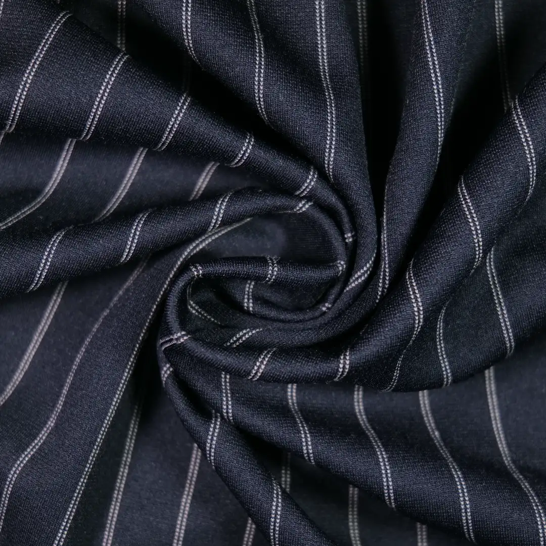 China Fabric for Jackets,Hoodie,Strap Midi Dress,Tank Midi Dress Ponte Roma Knit Fabric Rayon Nylon Polyester Elastane dark blue color buy from China wholesaler bulk order at wholesale price free worldwide shipping Alibaba