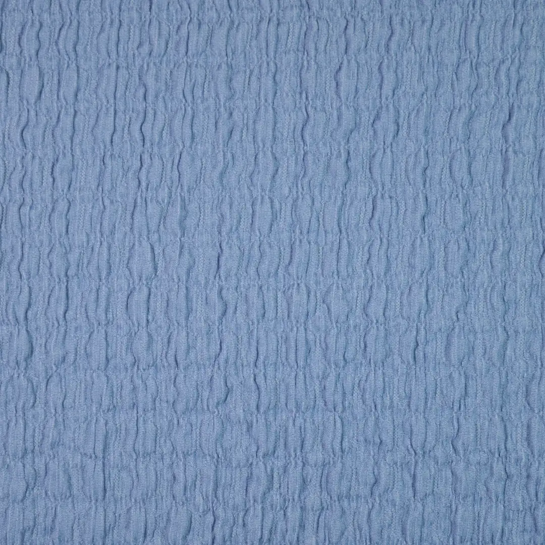 China Fabric for T-Shirt,Ruffle Shirt Dress,Strap Midi Dress,Tank Wrap Midi Dress Crepe Knit Fabric Polyester Elastane BLUE color buy from China wholesaler bulk order at wholesale price free worldwide shipping Alibaba