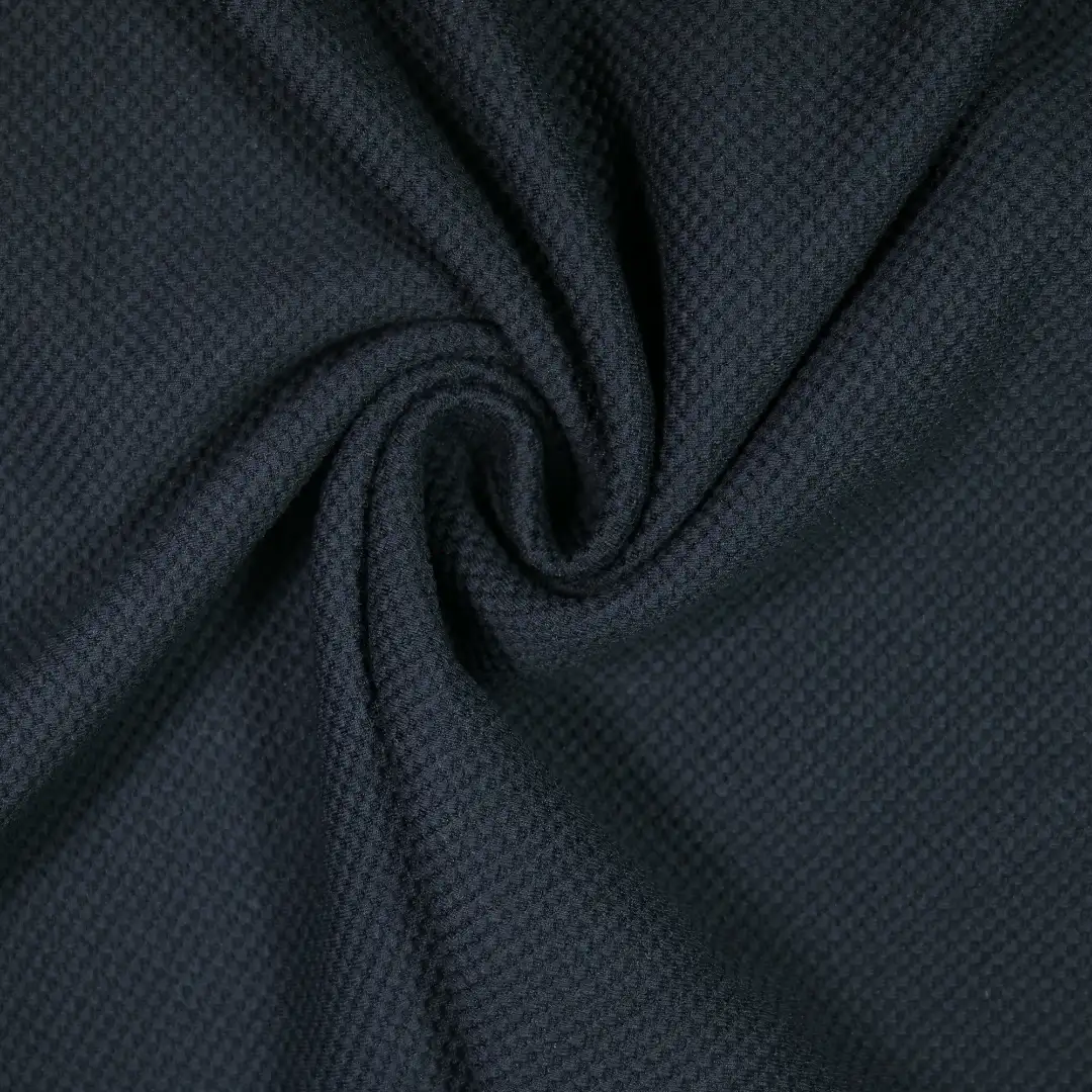 China Fabric for Shirt,Pants,Tank Top,Crop Top,Skirt Jacquard Knit Fabric Polyester Cotton Spandex BLACK color buy from China wholesaler bulk order at wholesale price free worldwide shipping Alibaba