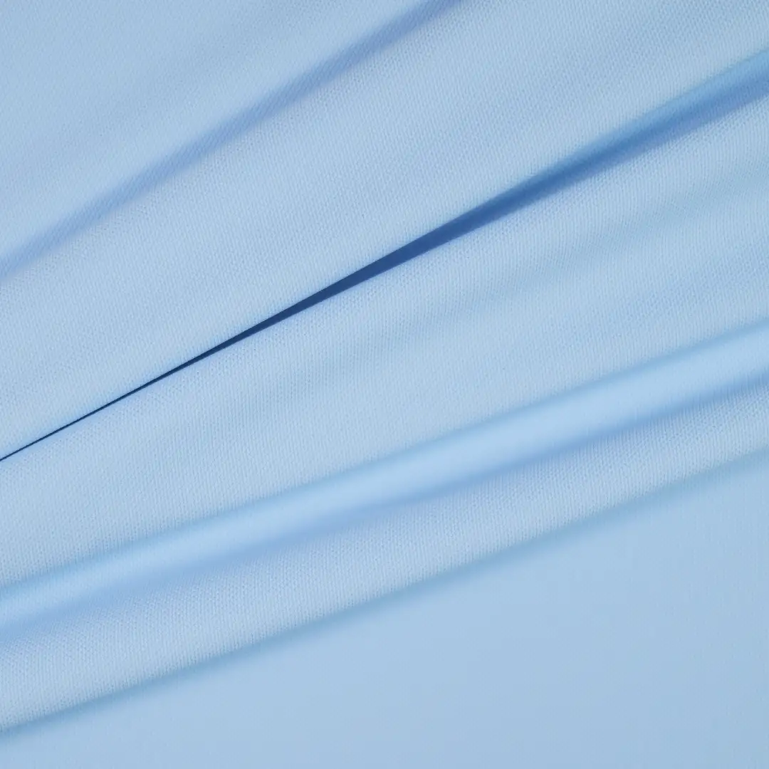 China Fabric for T-Shirt,Tank Top,Crop Top Tricot Knit Fabric Nylon Elastane lue color buy from China wholesaler bulk order at wholesale price free worldwide shipping Alibaba