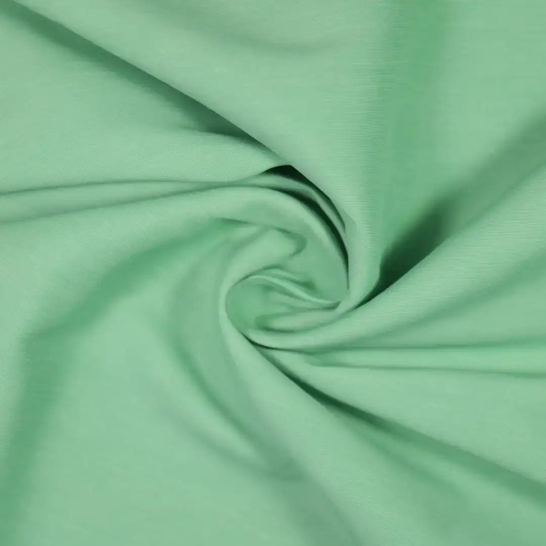 China Fabric for Shirt,Jackets,Trench Coat Cotton/Rayon Plain Woven Blended Fabric Nylon Tencel Flax Cotton green color buy from China wholesaler bulk order at wholesale price free worldwide shipping Alibaba
