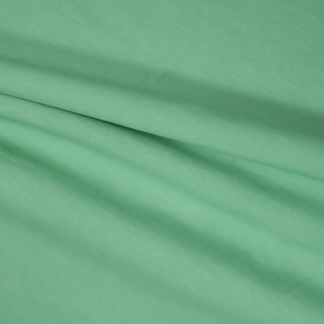 China Fabric for Shirt,Jackets,Trench Coat Cotton/Rayon Plain Woven Blended Fabric Nylon Tencel Flax Cotton green color buy from China wholesaler bulk order at wholesale price free worldwide shipping Alibaba