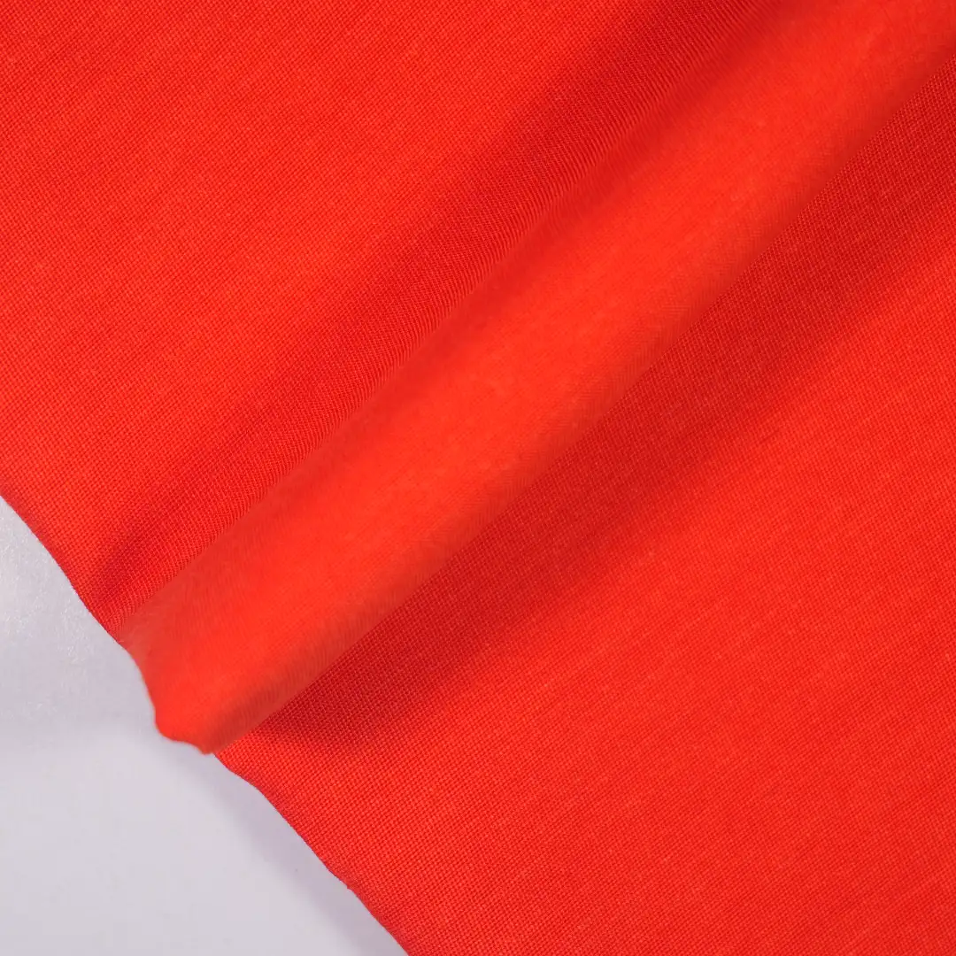 China Fabric for Pants,Jackets,Trench Coat TC Poplin Woven Blended Fabric Polyester Bamboo Flax Tencel Cotton Tomato Red color buy from China wholesaler bulk order at wholesale price free worldwide shipping Alibaba
