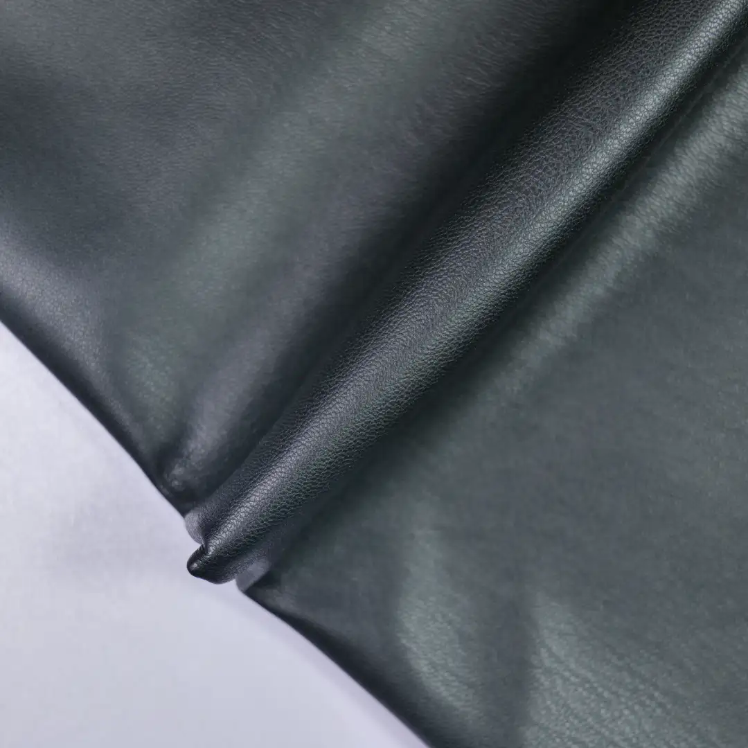 China Fabric for Jackets,Skirt,Uniform,Mens Zip-Up Hooded Jacket,Mens Relaxed Fit Jacket Fake Fur Synthetic Woven Fabric Polyurethane (PU) BLACK color buy from China wholesaler bulk order at wholesale price free worldwide shipping Alibaba