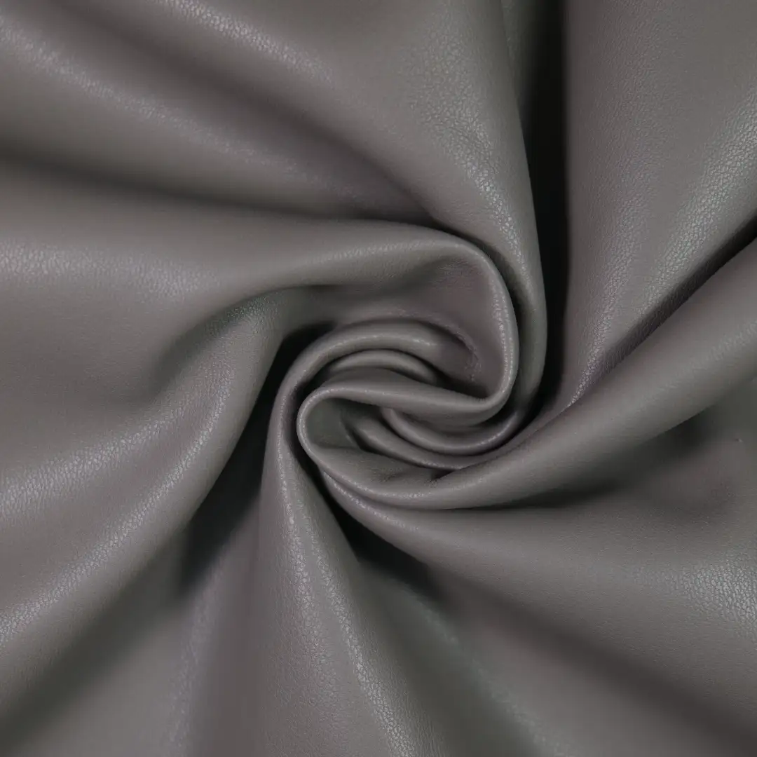 China Fabric for Jackets,Skirt,Bomber jacket Fake Fur Synthetic Woven Fabric Polyurethane (PU) grey color buy from China wholesaler bulk order at wholesale price free worldwide shipping Alibaba