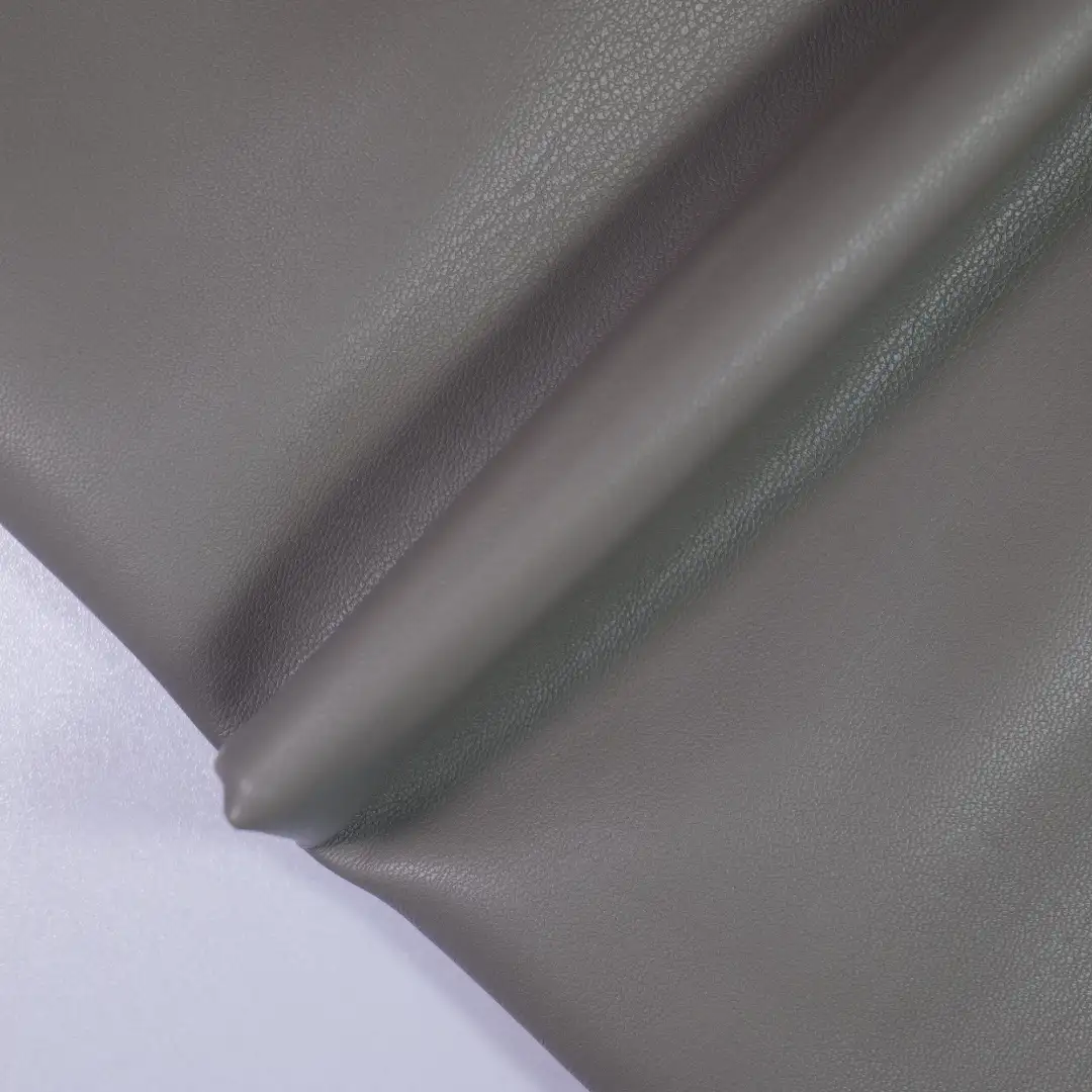 China Fabric for Jackets,Skirt,Bomber jacket Fake Fur Synthetic Woven Fabric Polyurethane (PU) grey color buy from China wholesaler bulk order at wholesale price free worldwide shipping Alibaba