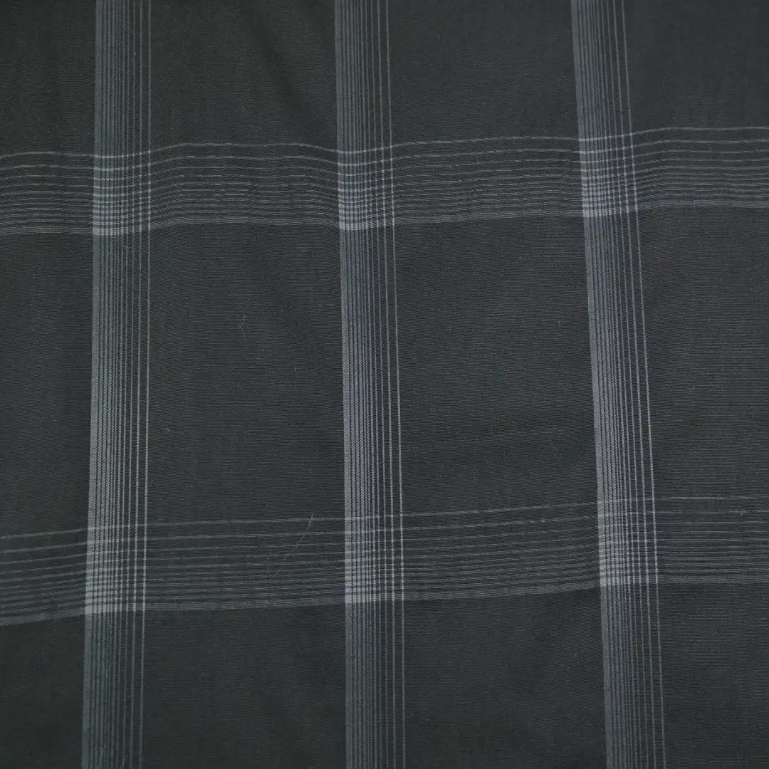 China Fabric for Shirt,Crop Top,Skirt Yarn Dyed Check Woven Blended Fabric Cotton Nylon black color buy from China wholesaler bulk order at wholesale price free worldwide shipping Alibaba