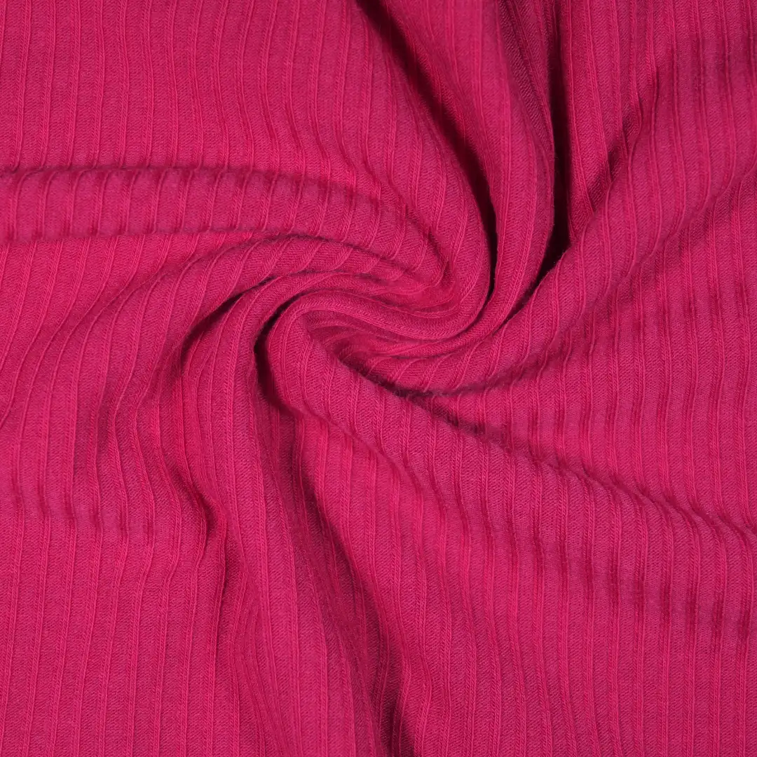 China Fabric for T-Shirt,Skirt,Tank Midi Dress Rib Knit Fabric Polyester Rayon Spandex pink color buy from China wholesaler bulk order at wholesale price free worldwide shipping Alibaba