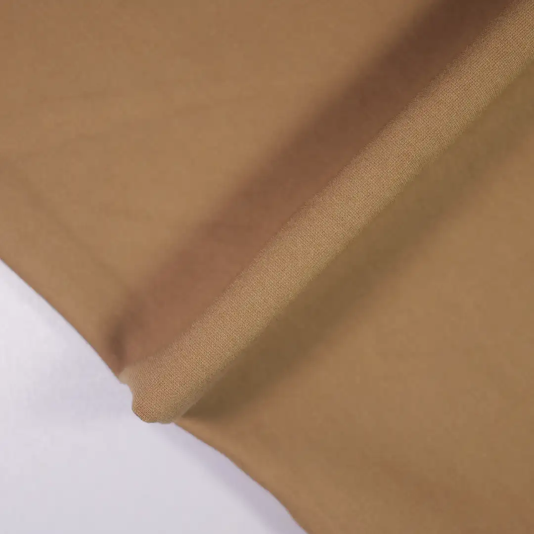 China Fabric for Jackets,Trench Coat,Padded Jacket Ponte Roma Knit Fabric Rayon Nylon Spandex brown color buy from China wholesaler bulk order at wholesale price free worldwide shipping Alibaba