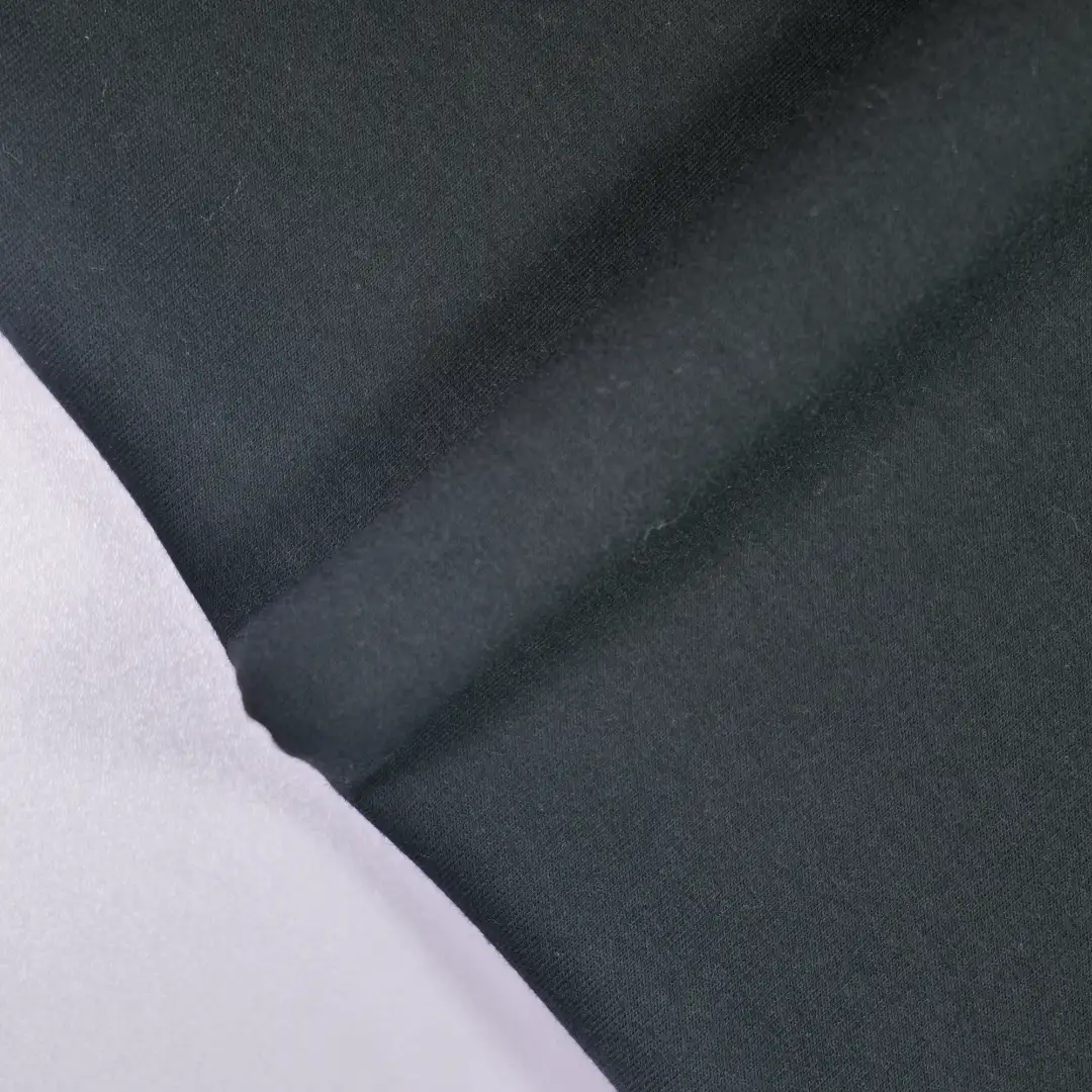 China Fabric for Jackets,Trench Coat,Overcoat Scuba Knit Fabric Polyester BCI Cotton Spandex black color buy from China wholesaler bulk order at wholesale price free worldwide shipping Alibaba