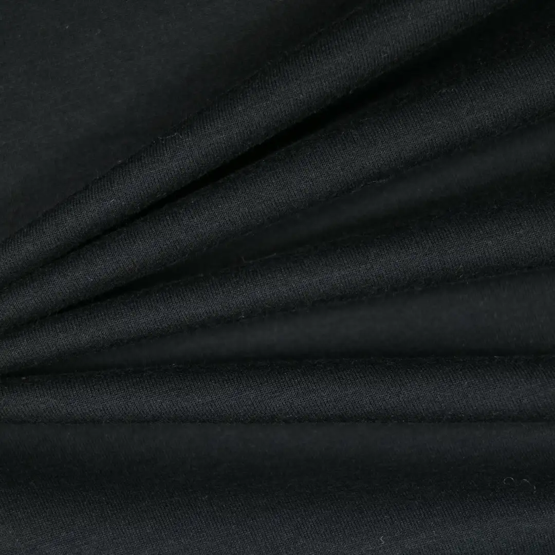 China Fabric for Jackets,Trench Coat,Overcoat Scuba Knit Fabric Polyester BCI Cotton Spandex black color buy from China wholesaler bulk order at wholesale price free worldwide shipping Alibaba