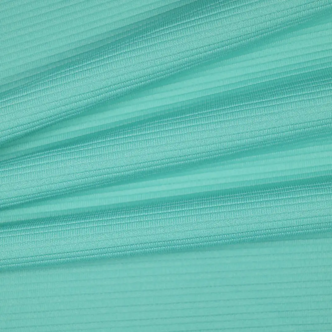 China Fabric for T-Shirt,Skirt,Strap Midi Dress Ottoman Knit Fabric Polyester Spandex Cyan color buy from China wholesaler bulk order at wholesale price free worldwide shipping Alibaba