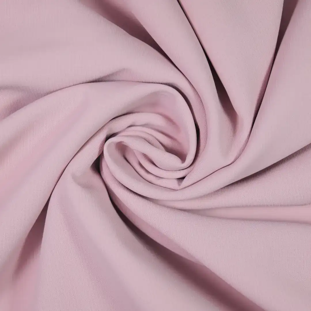 China Fabric for T-Shirt,Skirt,Shorts,Ladies V-Neck Waist-Tie Vest Polyester Dobby Synthetic Woven Fabric Polyester PINK color buy from China wholesaler bulk order at wholesale price free worldwide shipping Alibaba