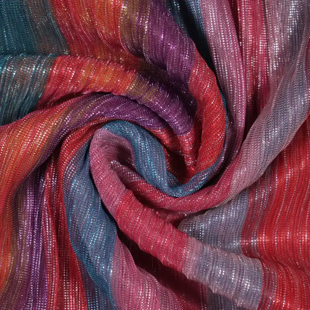 China Fabric for Shirt,Skirt Crepe Knit Fabric Polyester Rainbow color buy from China wholesaler bulk order at wholesale price free worldwide shipping Alibaba