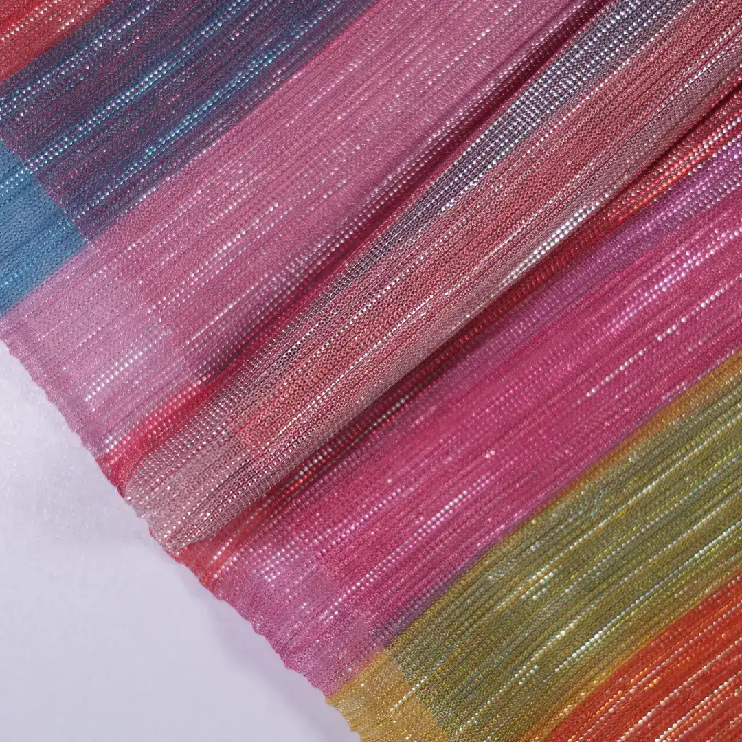 China Fabric for Shirt,Skirt Crepe Knit Fabric Polyester Rainbow color buy from China wholesaler bulk order at wholesale price free worldwide shipping Alibaba