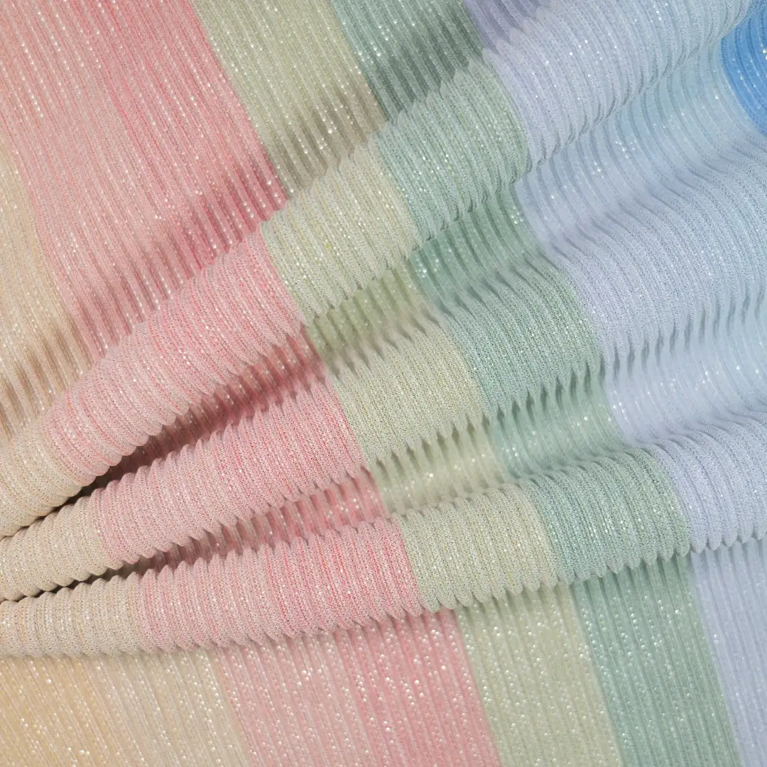 China Fabric for Shirt,Skirt Crepe Knit Fabric Polyester ainbow color buy from China wholesaler bulk order at wholesale price free worldwide shipping Alibaba