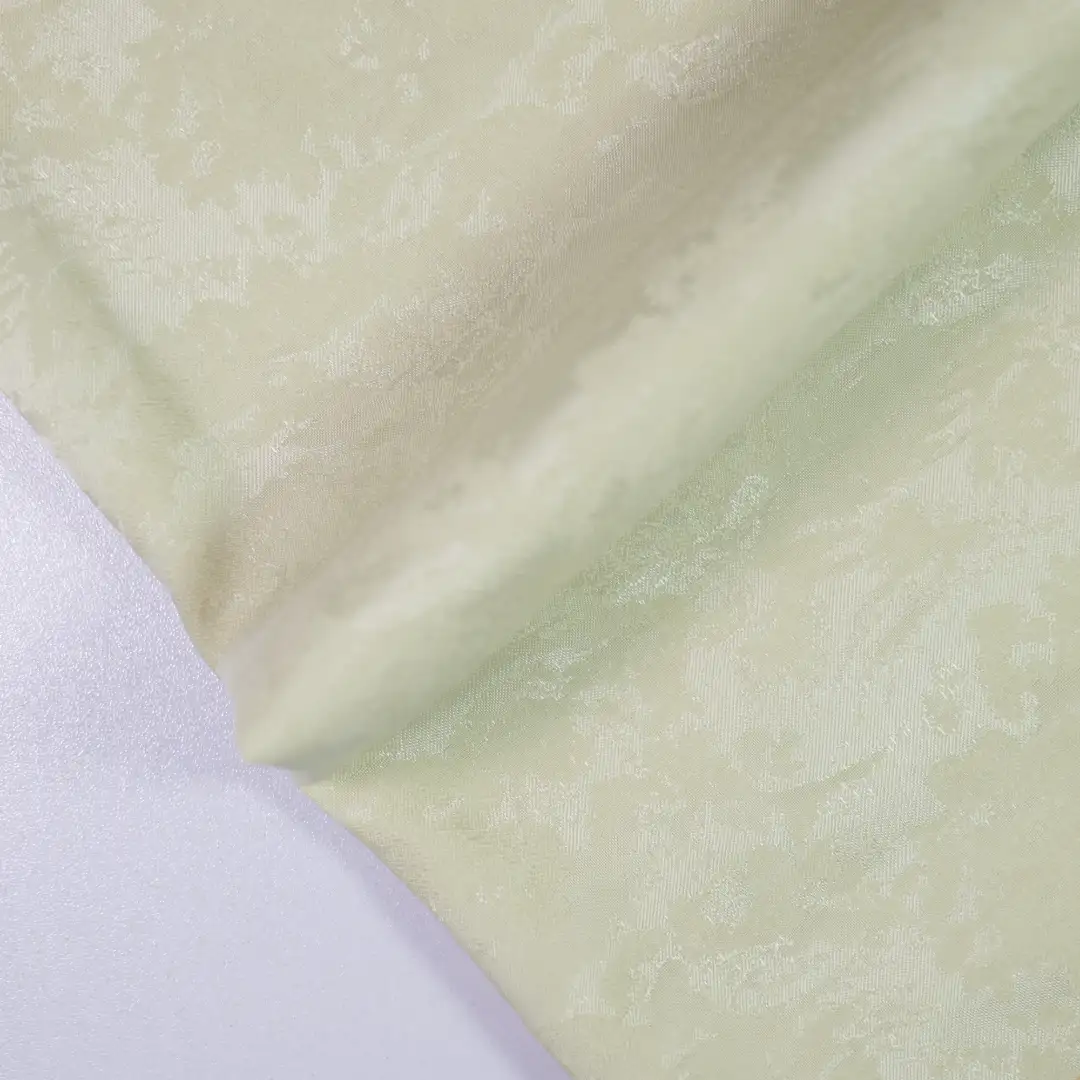 China Fabric for Shirt,Skirt,Gathered Strappy Mini Dress,Backless Beach Dress Jacquard Woven Blended Fabric Polyester Spandex off-white color buy from China wholesaler bulk order at wholesale price free worldwide shipping Alibaba