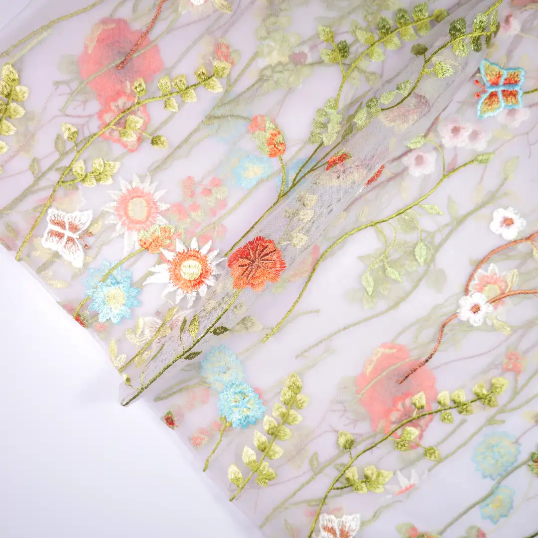 China Fabric for Skirt,Interlining,Kids Box-Pleated Skirt,Kids Multi-tier Skirt Mesh Knit Fabric Polyester flower color buy from China wholesaler bulk order at wholesale price free worldwide shipping Alibaba